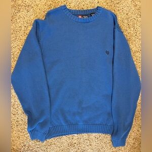 Chaps Ralph Lauren Sweater Men's Long Sleeve Crewneck Royal Blue